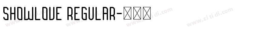 Showlove Regular字体转换
